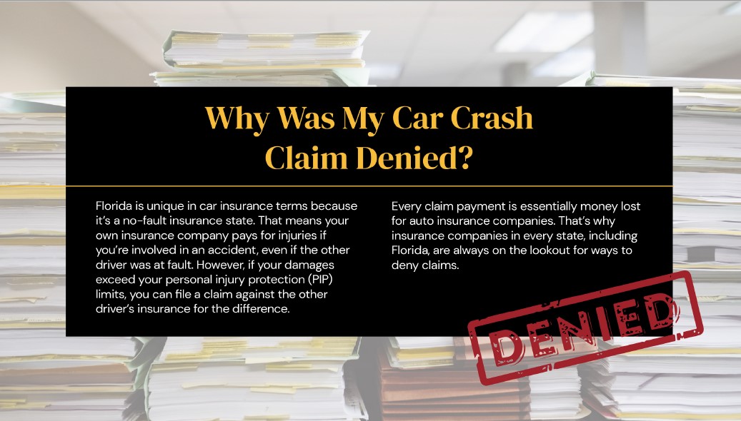 car accident claim denied