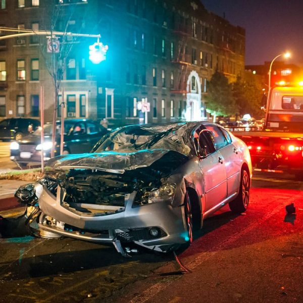accidente de coche en ciudad
